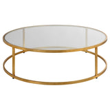 Uttermost Radius Modern Circular Coffee Table 22971 Metal,Glass