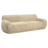 Uttermost Abide Rounded Sheepskin Sofa 23779 OAK,FOAM ,FABRIC,PLYWOOD