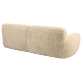 Uttermost Abide Rounded Sheepskin Sofa 23779 OAK,FOAM ,FABRIC,PLYWOOD