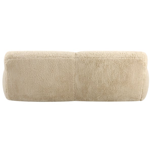 Uttermost Abide Rounded Sheepskin Sofa 23779 OAK,FOAM ,FABRIC,PLYWOOD