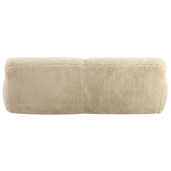 Uttermost Abide Rounded Sheepskin Sofa 23779 OAK,FOAM ,FABRIC,PLYWOOD
