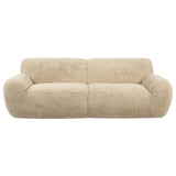 Uttermost Abide Rounded Sheepskin Sofa 23779 OAK,FOAM ,FABRIC,PLYWOOD