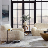 Uttermost Abide Sheepskin Accent Chair 23780 FABRIC,FOAM,PLYWOOD,OAK