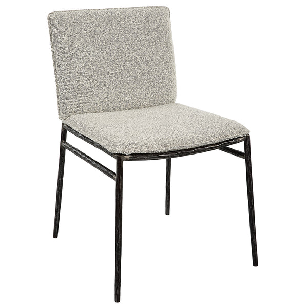 Uttermost Jacobsen Gray Dining Chair 23781 IRON, FABRIC,FOAM,PLYWOOD