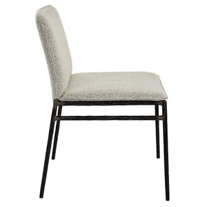 Uttermost Jacobsen Gray Dining Chair 23781 IRON, FABRIC,FOAM,PLYWOOD