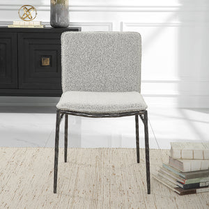 Uttermost Jacobsen Gray Dining Chair 23781 IRON, FABRIC,FOAM,PLYWOOD