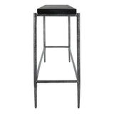 Uttermost Crescendo Black Concrete Console Table 22969 HARMMERED METAL AND CONCRETE