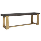 Uttermost Voyage Brass And Wood Bench 22989 SHEET METAL,MDF,ACACIA SOLID WOOD, ACACIA VENEER