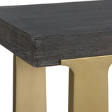 Uttermost Voyage Brass And Wood Bench 22989 SHEET METAL,MDF,ACACIA SOLID WOOD, ACACIA VENEER