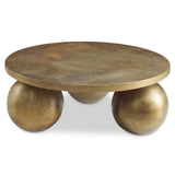 Uttermost Triplet Antique Brass Coffee Table 26000 ALUMINUM