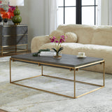 Uttermost Surround Sark Walnut Coffee Table 22975 STAINLESS STEEL,MDF,ACACIA VENEER