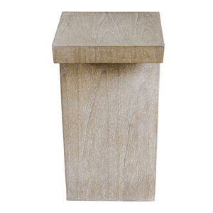 Uttermost Pruitt Modern Accent Table - Geometric Mindi Wood Design With Unique Angled Base & Warmth Woodtone Mindi Wood,Mdf & Mindi Veneer 50052