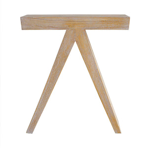 Uttermost Pruitt Modern Accent Table - Geometric Mindi Wood Design With Unique Angled Base & Warmth Woodtone Mindi Wood,Mdf & Mindi Veneer 50052