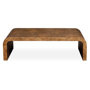 Uttermost Carraway Coffee Table - Sleek Curved Design With Stunning Burl Veneer For Modern Living Spaces Woodtone Mdf Veneer Mappa Burl And Plywood 50087
