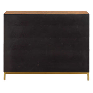 Uttermost Jethro Burl 2 Door Cabinet With Gold Metal Legs - Luxurious Geometric Design For Elegance Woodtone Plywood,Stainless Steel,Hardwar,Burl Veneer 50083