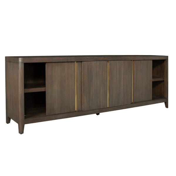 Uttermost Botero Walnut Console Cabinet - Handcrafted Elegance With Ample Storage For Stylish Spaces Woodtone Mdf Veneer Mindi And Mindi Wood 50133