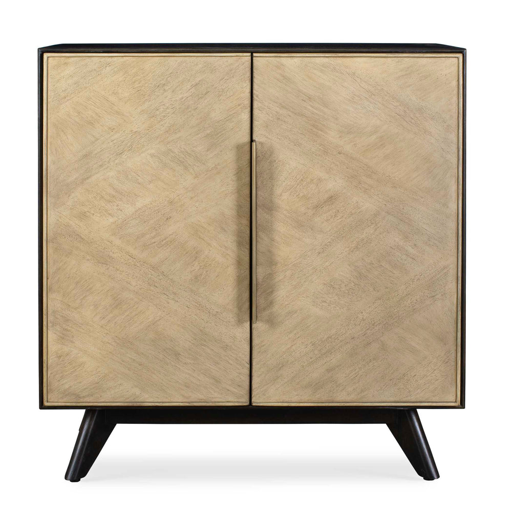 Uttermost Reina Modern 2 Door Cabinet With Elegant Gold Hardware & Soft Close Hinges – Stylish Storage! Woodtone Mdf Mango Veneer And Java Wood 50137