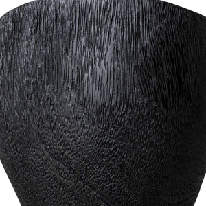 Uttermost Mattison Black Teakwood Drink Table - Unique Hourglass Design For Modern Sophistication Black Teak Wood 50146