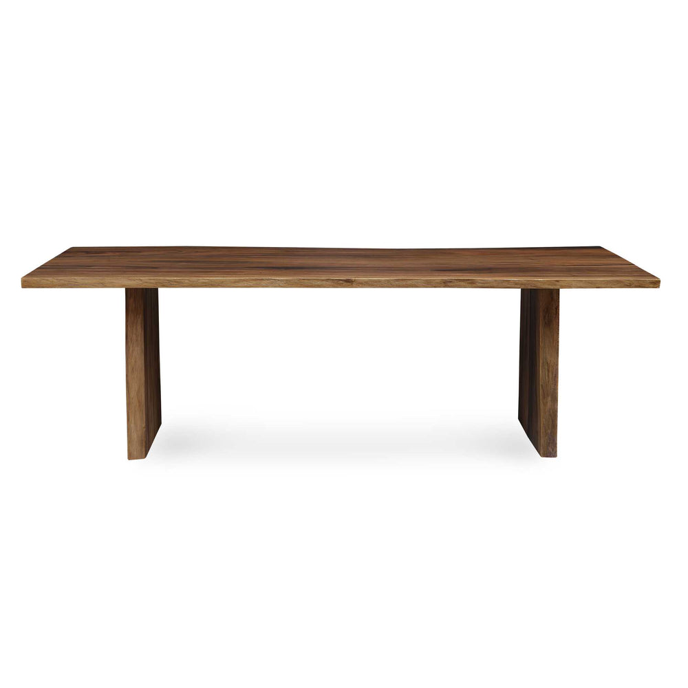 Uttermost Glenmore Solid Suar Wood Dining Table - Handcrafted Live-edge Design For Your Home Woodtone Suar Wood And Metal Kd 50151