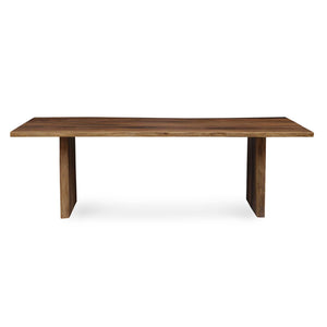 Uttermost Glenmore Solid Suar Wood Dining Table - Handcrafted Live-edge Design For Your Home Woodtone Suar Wood And Metal Kd 50151