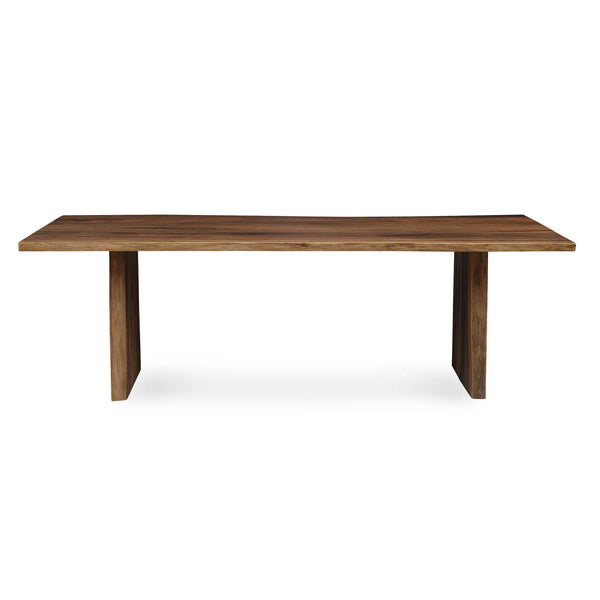 Uttermost Glenmore Solid Suar Wood Dining Table - Handcrafted Live-edge Design For Your Home Woodtone Suar Wood And Metal Kd 50151
