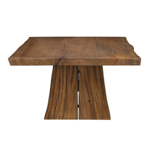 Uttermost Glenmore Solid Suar Wood Dining Table - Handcrafted Live-edge Design For Your Home Woodtone Suar Wood With Metal Kd 50152