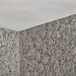 Uttermost Hesston Outdoor Coffee Table - Durable Glass Reinforced Concrete With Textured Rock Sides Brown,Gray Glass Fiber Reinforced Concrete 50139