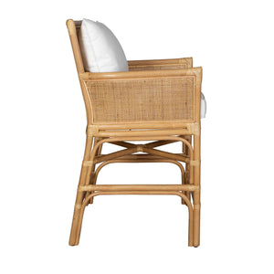 Uttermost Pacific Rattan Counter Stool - Coastal Chic Design With Plush Cushions For Ultimate Comfort Brown,White Rattan Ploe With Rattan Weaving 23936