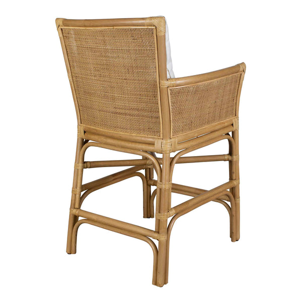 Uttermost Pacific Rattan Counter Stool - Coastal Chic Design With Plush Cushions For Ultimate Comfort Brown,White Rattan Ploe With Rattan Weaving 23936