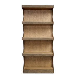 Uttermost Osrick Modern Etagere - Elegant Arched Design With Retro Charm, Crafted From Mindi Wood Woodtone Mdf Oak Veneer And Javamix Wood 50178