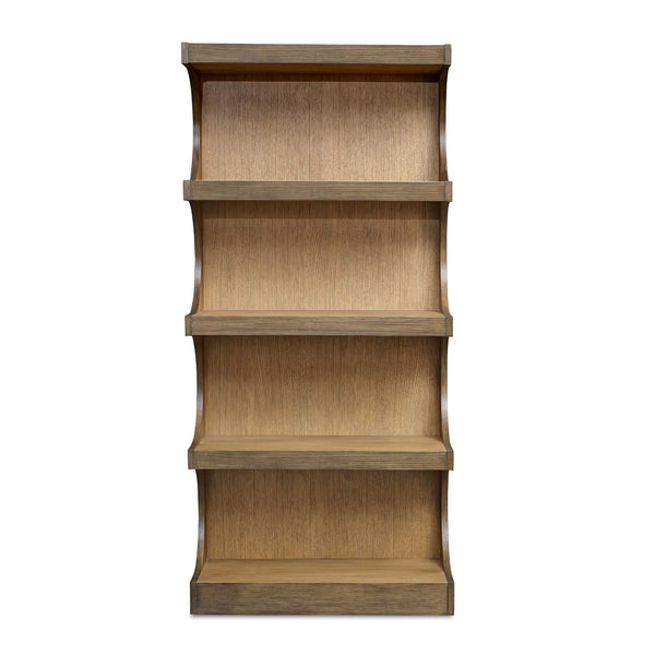 Uttermost Osrick Modern Etagere - Elegant Arched Design With Retro Charm, Crafted From Mindi Wood Woodtone Mdf Oak Veneer And Javamix Wood 50178