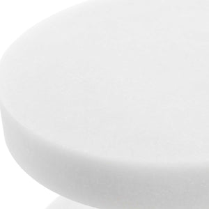 Uttermost Balian Contemporary Stone Composite Drink Table For Indoor & Outdoor Living Spaces White Polyresin 50173