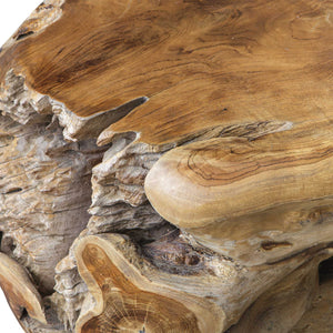 Uttermost Sola Outdoor Side Table - Handcrafted Natural Teak Design For Indoor/Outdoor Elegance Brown,Woodtone Teak Wood 50179