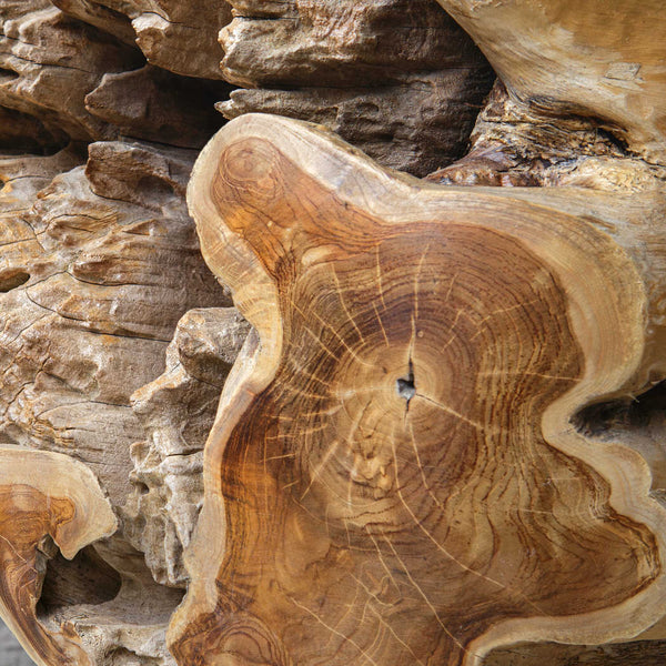 Uttermost Sola Outdoor Side Table - Handcrafted Natural Teak Design For Indoor/Outdoor Elegance Brown,Woodtone Teak Wood 50179