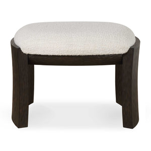 Uttermost Port Natural Small Bench - Modern Scandinavian Accent With Textured Upholstered Seat Brown,White Rubber Wood,Plywood,Fabric,Foam,Hardware 23921