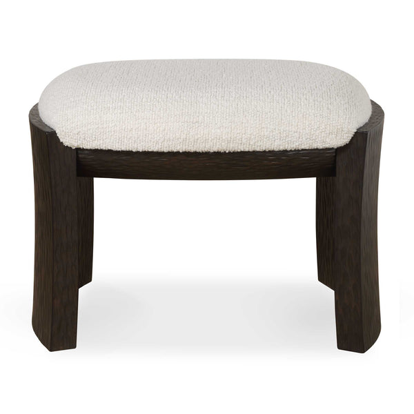 Uttermost Port Natural Small Bench - Modern Scandinavian Accent With Textured Upholstered Seat Brown,White Rubber Wood,Plywood,Fabric,Foam,Hardware 23921
