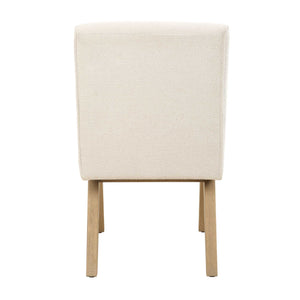 Uttermost Blakely Dining Arm Chair - Scandinavian Design With Snowy Upholstery & Oak Frame Elegance Brown,White Oak Solid,Plywood,Foam,Fiber,Fabric,Hardware 23917