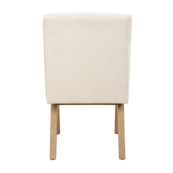 Uttermost Blakely Dining Arm Chair - Scandinavian Design With Snowy Upholstery & Oak Frame Elegance Brown,White Oak Solid,Plywood,Foam,Fiber,Fabric,Hardware 23917