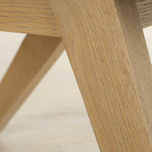 Uttermost Blakely Dining Arm Chair - Scandinavian Design With Snowy Upholstery & Oak Frame Elegance Brown,White Oak Solid,Plywood,Foam,Fiber,Fabric,Hardware 23917