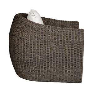 Uttermost Tropic Outdoor Lounge Chair - Stylish All-weather Wicker With Deep Cushions For Comfort Brown Metal And Wicker With Cushion 23932