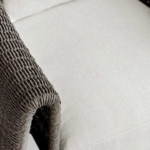 Uttermost Tropic Outdoor Lounge Chair - Stylish All-weather Wicker With Deep Cushions For Comfort Brown Metal And Wicker With Cushion 23932