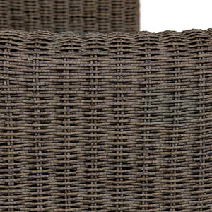 Uttermost Tropic Outdoor Lounge Chair - Stylish All-weather Wicker With Deep Cushions For Comfort Brown Metal And Wicker With Cushion 23932