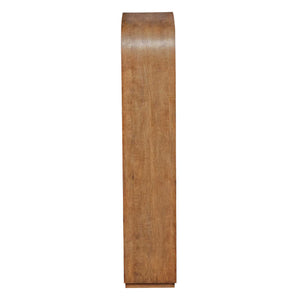 Uttermost Achley Arched Wooden Etagere - Minimalist Mango Veneer Design With Natural Wood Grain Woodtone Mdf Mango Veneer Adn Javamix Wood 50204