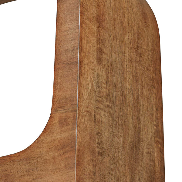 Uttermost Achley Arched Wooden Etagere - Minimalist Mango Veneer Design With Natural Wood Grain Woodtone Mdf Mango Veneer Adn Javamix Wood 50204