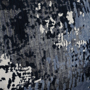 Uttermost Tisdell Stylish Swivel Glider Chair With Abstract Pattern In White, Gray, And Indigo Blue Plywood,Hardwood,Fabric,Foam,Hardware 23923