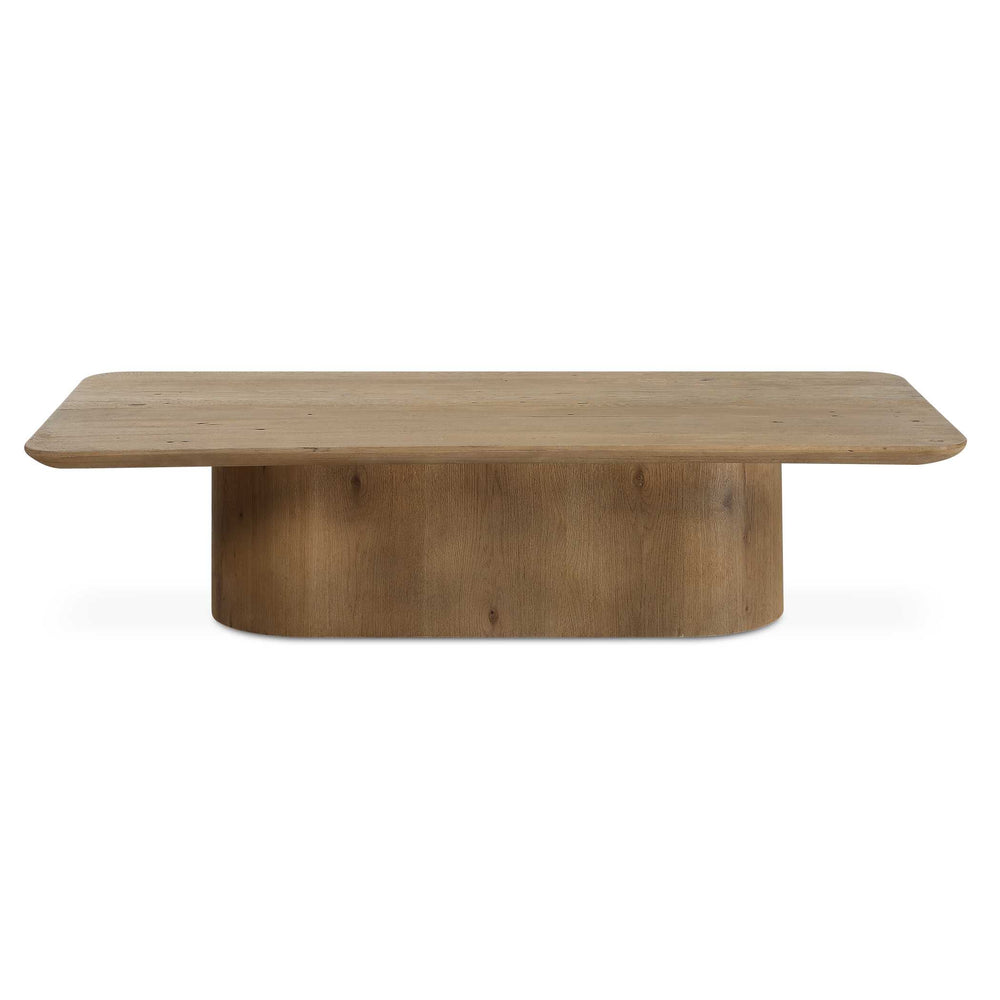 Uttermost Rustic Reclaimed Oak Coffee Table With Unique Grain And Curved Base For Timeless Elegance Woodtone Reclaimed Oak,Plywood 50170