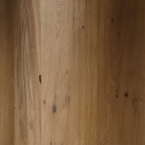 Uttermost Cecelia Reclaimed Oak Dining Table With Sculptural Pedestal & 2 Extension Leaves, 96"-120" Woodtone Reclaimed Oak,Plywood 50171