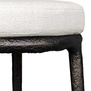 Uttermost Thayer Timeless Outdoor Counter Stool With Durable Cushion And Elegant Java Finish Black Aluminium Casting And Cushion 23930