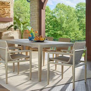 Uttermost Sumba Outdoor Dining Chair - Stylish All-weather Wicker With Durable Mahogany Frame Gray Mahogani Wood And Wicker 50182