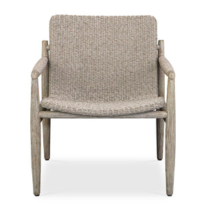 Uttermost Sumba Outdoor Dining Chair - Stylish All-weather Wicker With Durable Mahogany Frame Gray Mahogani Wood And Wicker 50183